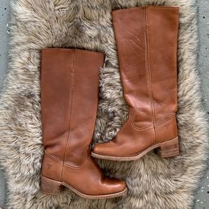 The Frye company brown boots cowboy riding 7.5